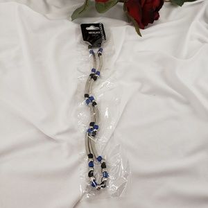 Jewelry - Unisex Necklace Blue, Black & Silver Jewelry - Unisex Necklace Blue, Black & Silver